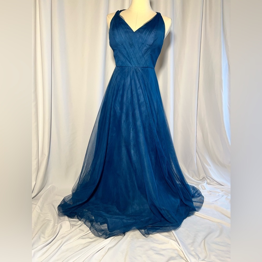 Anthropologie Hitherto Zaria Saphire Dress | 6 - Picture 2 of 16